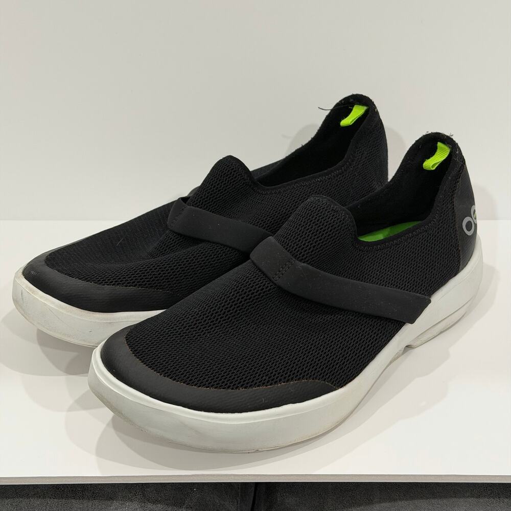oofos womens shoes size 11 color black